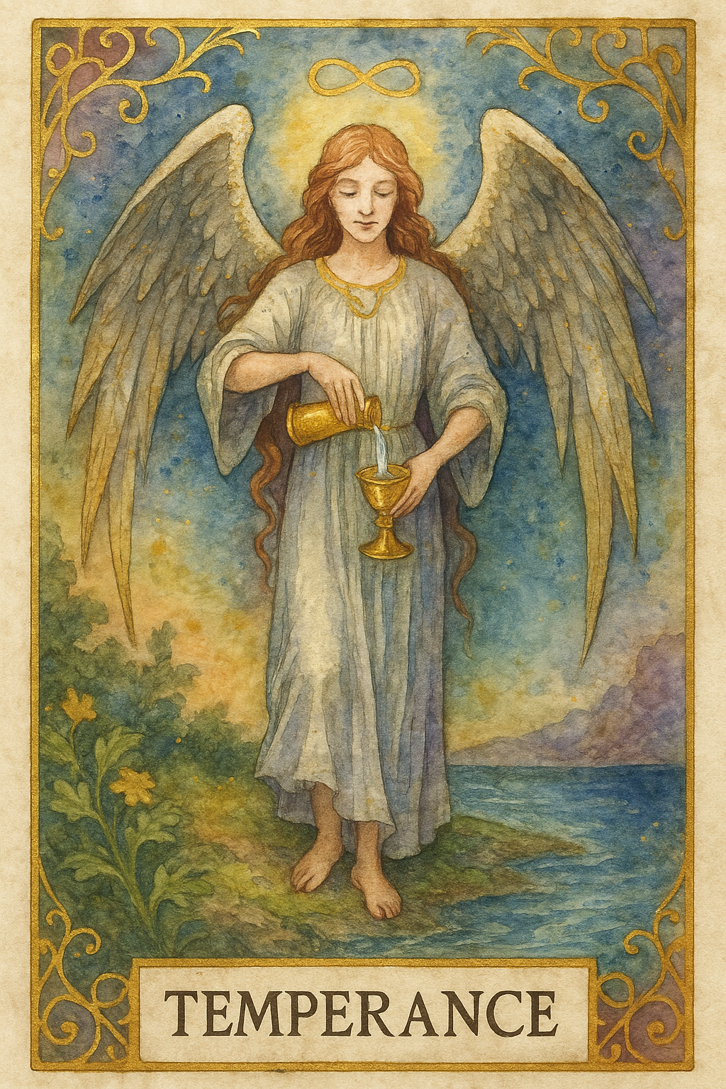 Temperance Tarot Card